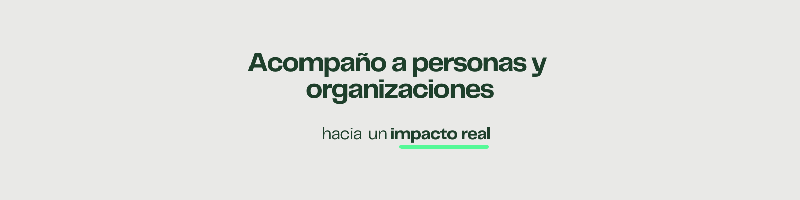 Acompaño a personas y organizaciones hacia un impacto real